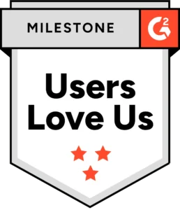 G2 Users love us badge
