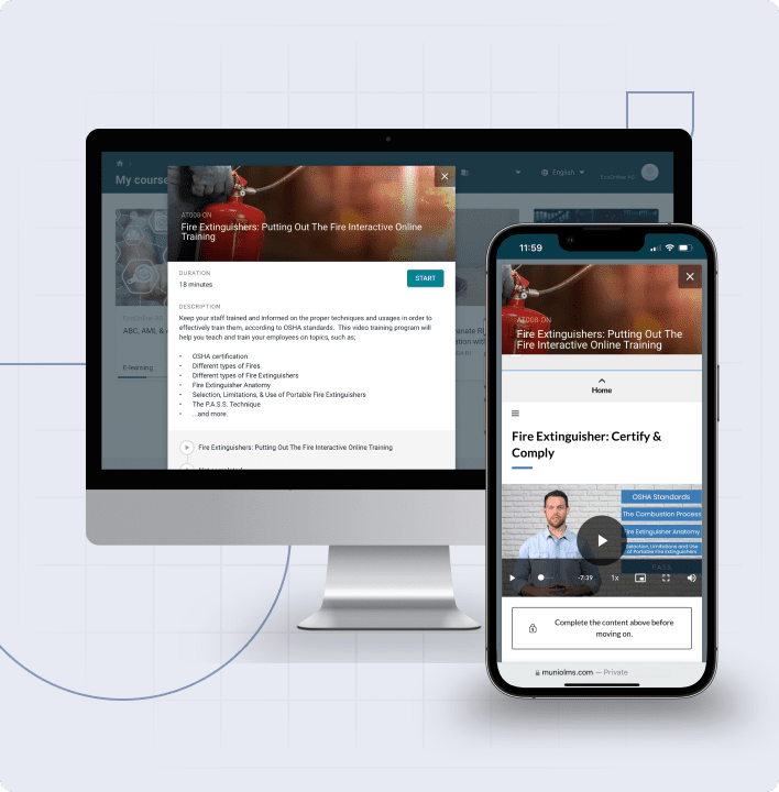 Training and eLearning – tier 2 – computer and phone UI